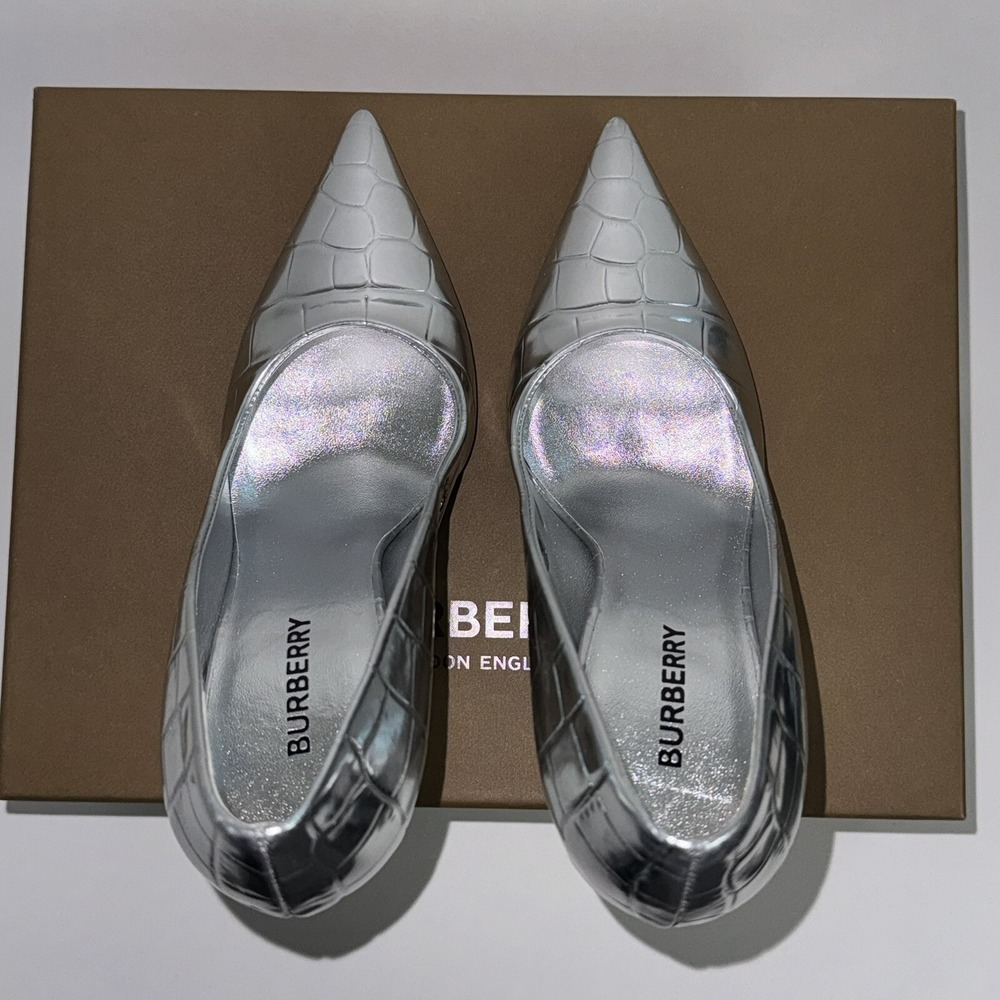 Burberry Heels Sandals Aubri Pointy Pumps Women's Size 36 US 6 Retails $950 - Picture 5 of 10